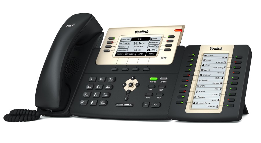 Điện thoại IP yealink T27G với bàn phím mở rộng EXT20 Điện thoại IP yealink T27G với bàn phím mở rộng EXT20