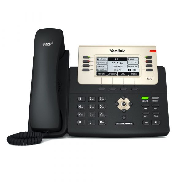 iện thoại IP yealink T27G 2 600x600 - Điện Thoại IP Yealink T27G (Tiếp Tân)