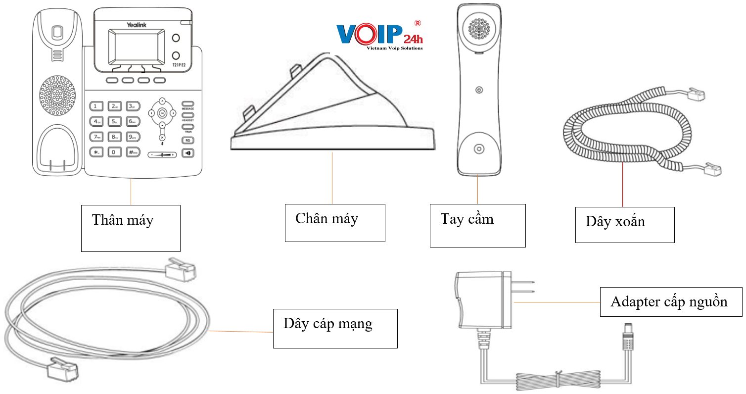 Linh phụ kiện điện thoại Yealink T21 E2 Linh phụ kiện điện thoại Yealink T21 E2