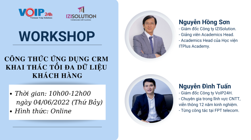 Thiết kế chưa có tên 800x445 - [ONLINE WORKSHOP] ỨNG DỤNG CRM - KHAI THÁC TỐI ĐA DỮ LIỆU KHÁCH HÀNG