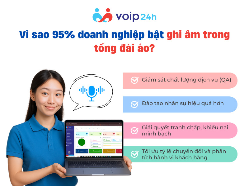 Vi sao 95 doanh nghiep bat ghi am trong tong dai ao - TỔNG ĐÀI ẢO CÓ GHI ÂM CUỘC GỌI KHÔNG? 95% DOANH NGHIỆP SỬ DỤNG VÌ LÝ DO NÀY!